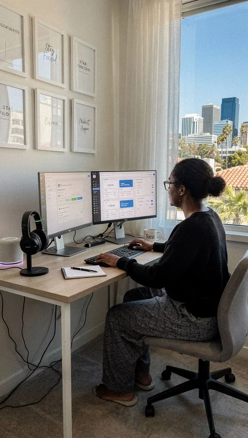 Close-up of a smart thermostat displaying energy-saving settings in a residential setting