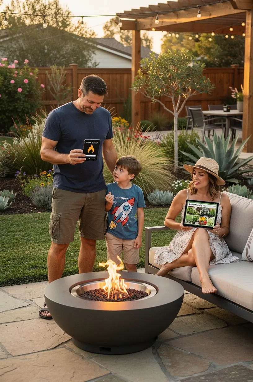 Calendar and planner app on a digital device showing scheduled automation tasks and reminders for daily living